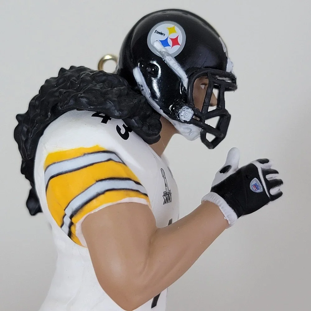 Hallmark Keepsake Troy‎ Polamalu Pittsburgh Steelers Ornament 2011 White Jersey